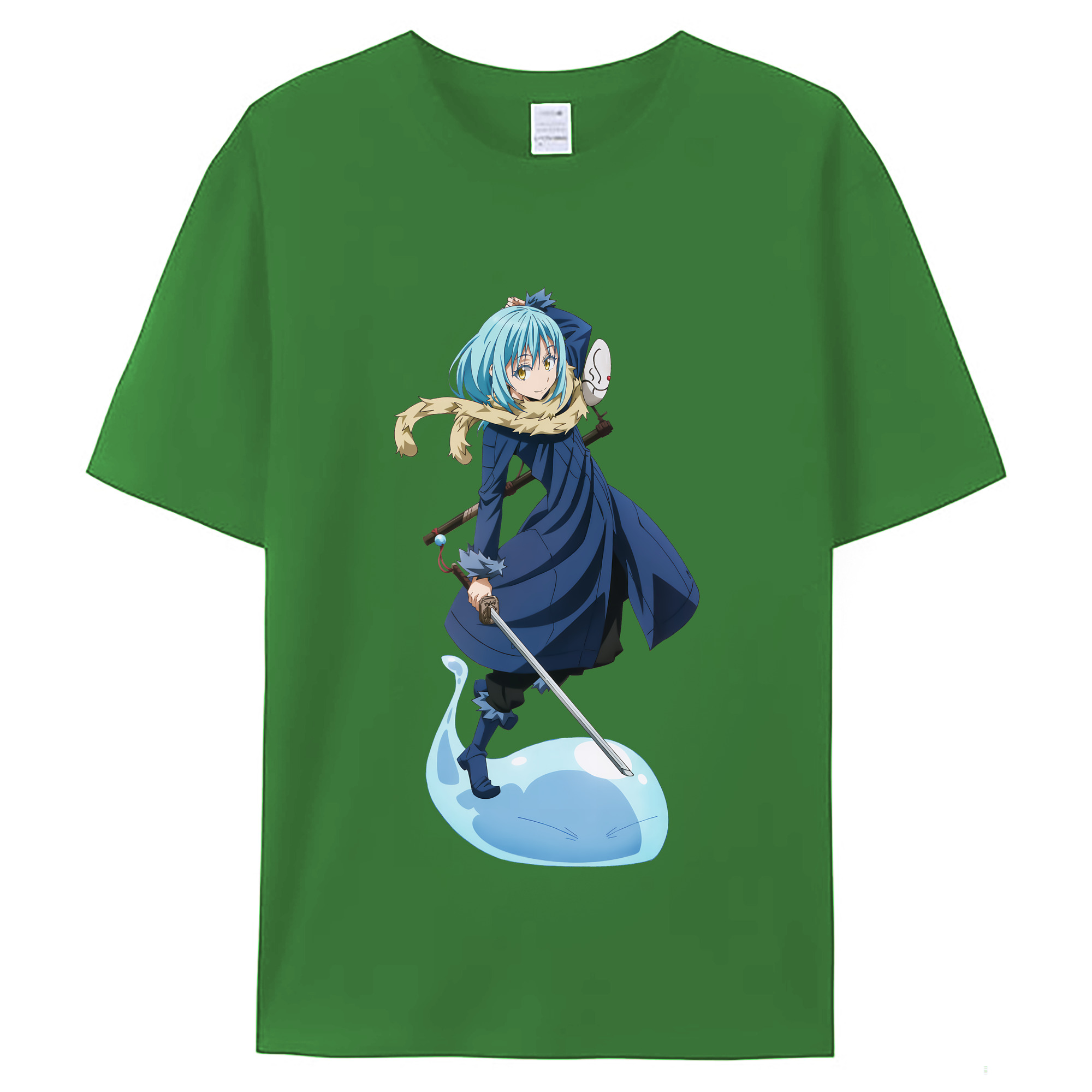 （画像用） 転スラ Regarding Reincarnated to Slime レディースカジュアルプリントTシャツ（綿100％）